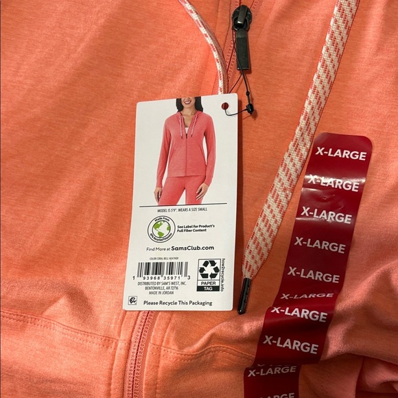 Cozy Peach Women's Zip-Up Hoodie - Picture 5 of 8